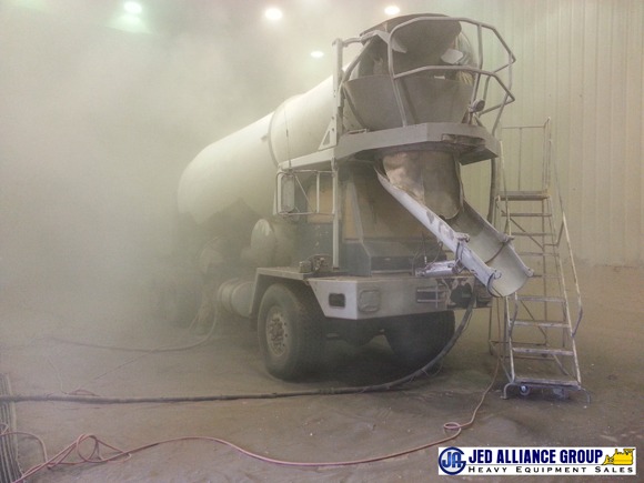 Concrete Mixer Truck in JED Alliance sandblasting shop