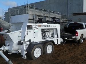 image representing Schwing unit Concrete Pumping at a Job Site