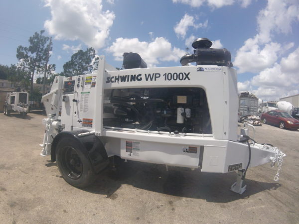 Schwing concrete trailer pump